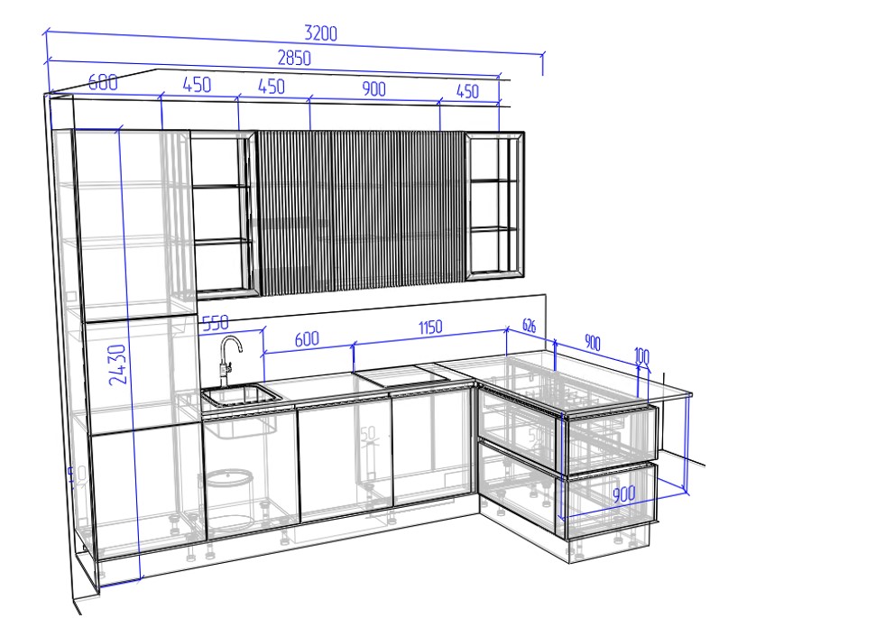 Распродажа - изображение №3 "Кухня Волна (023-687-22 Сочи-6 выставка)"  на www.Angstrem-mebel.ru