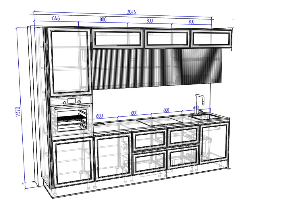 Распродажа - изображение №3 "Кухня Аманти (выставочный образец)"  на www.Angstrem-mebel.ru